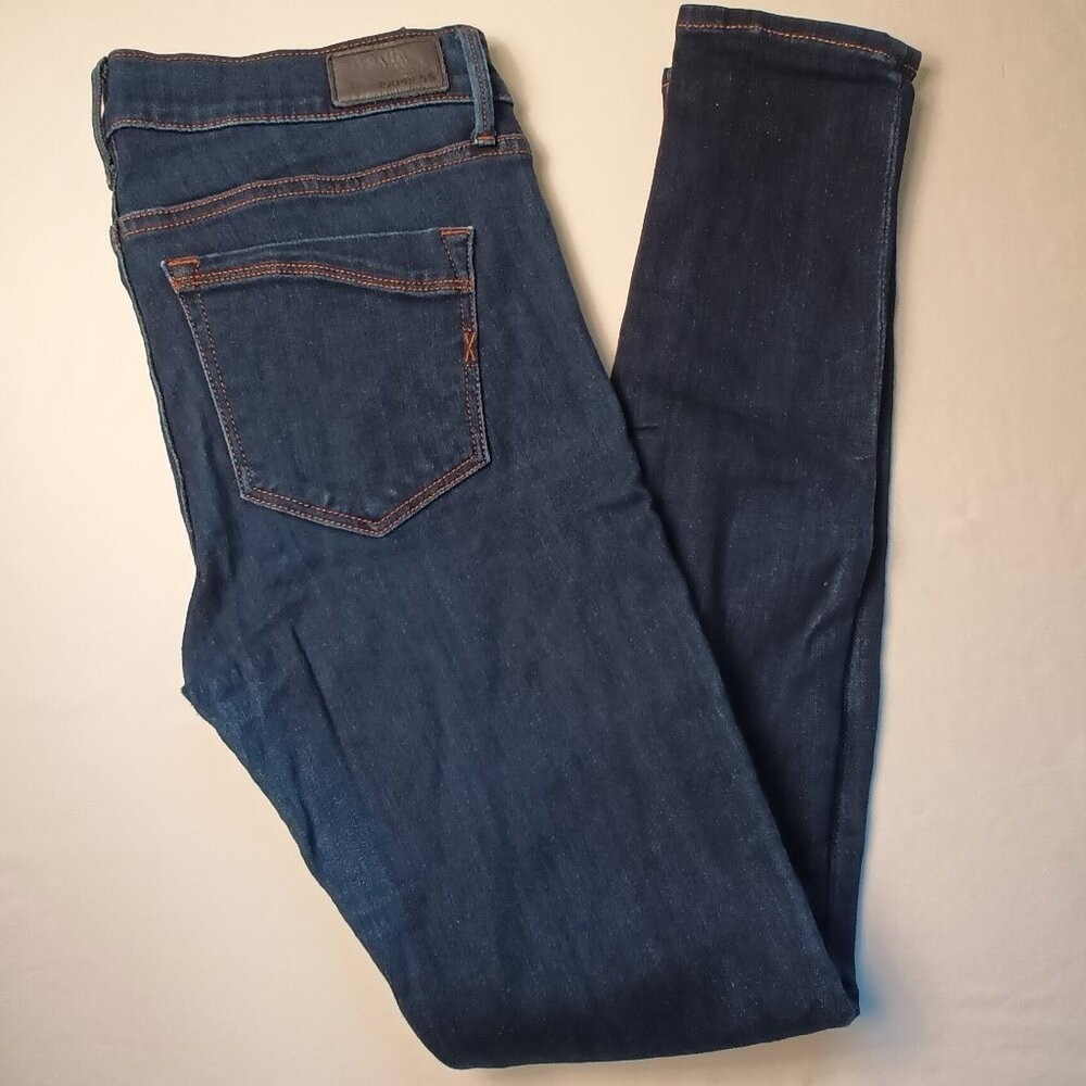 Express Women's Skinny Jeans - Dark Blue